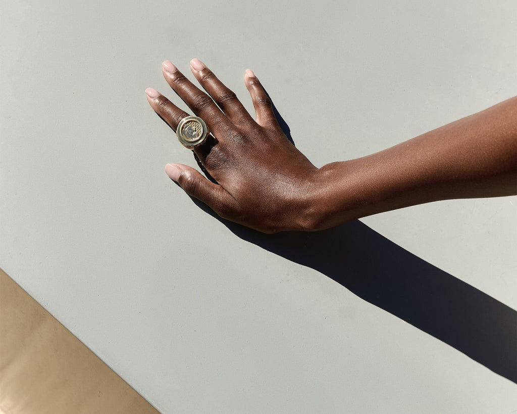 Lioness Cocktail Ring, Sterling Silver
