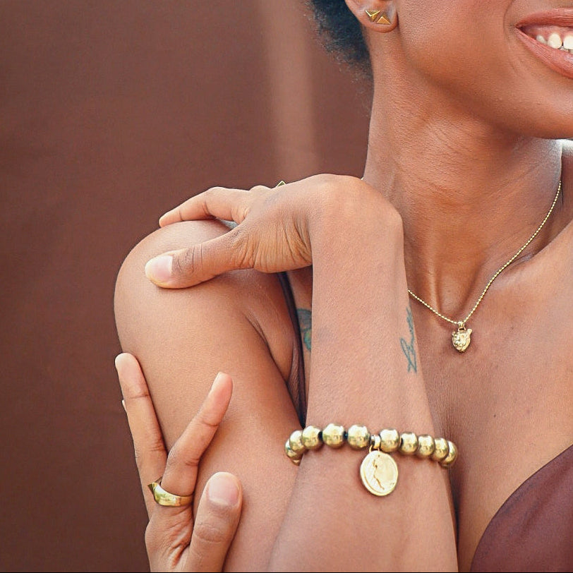 Lioness Charm Necklace, Sterling Silver