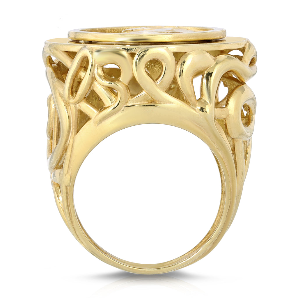 Lioness Cocktail Ring, Gold