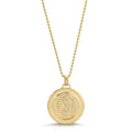Large Lioness Coin Necklace, Sterling Silver