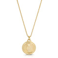 Medium Lioness Coin Necklace, Gold