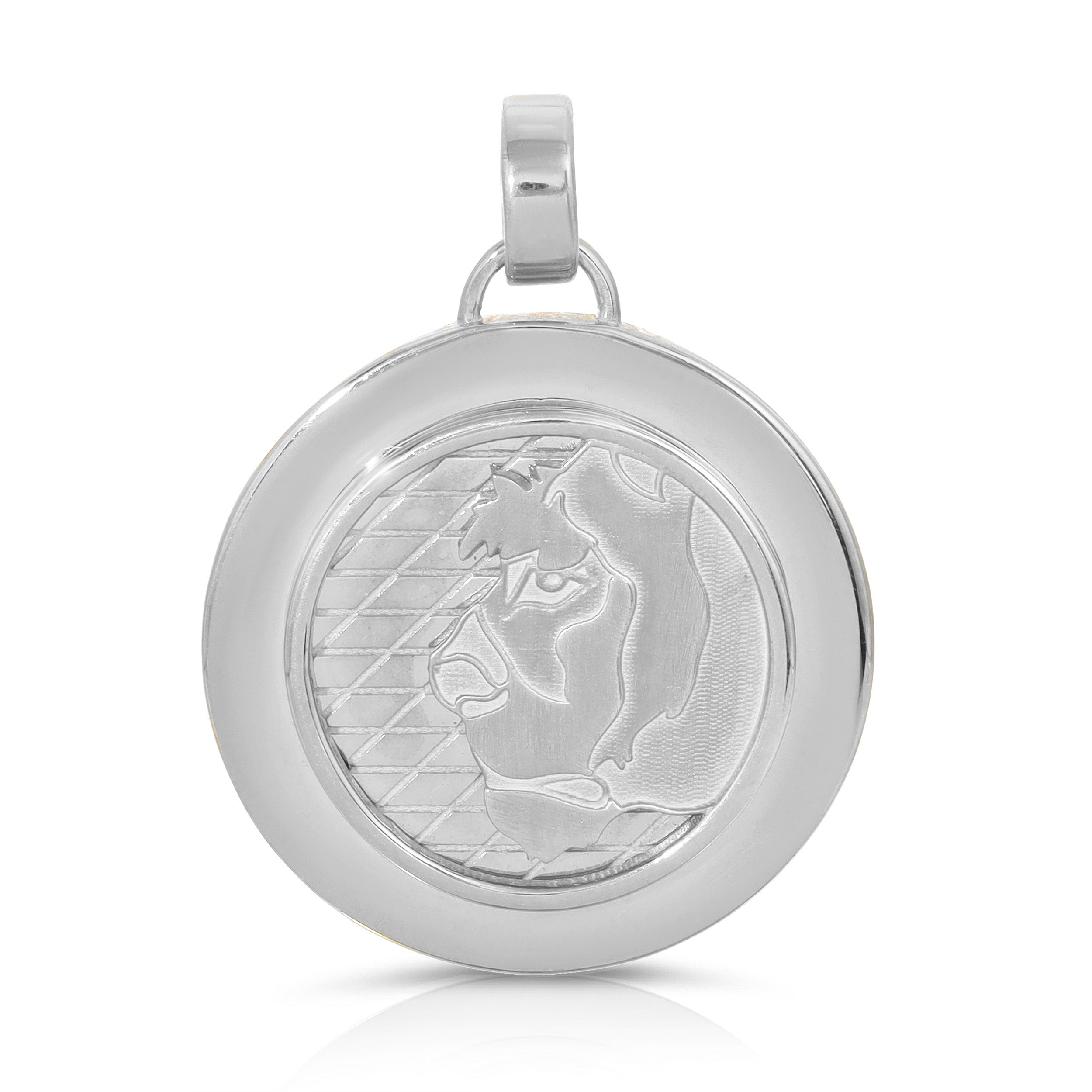 Large Lioness Pendant, Gold