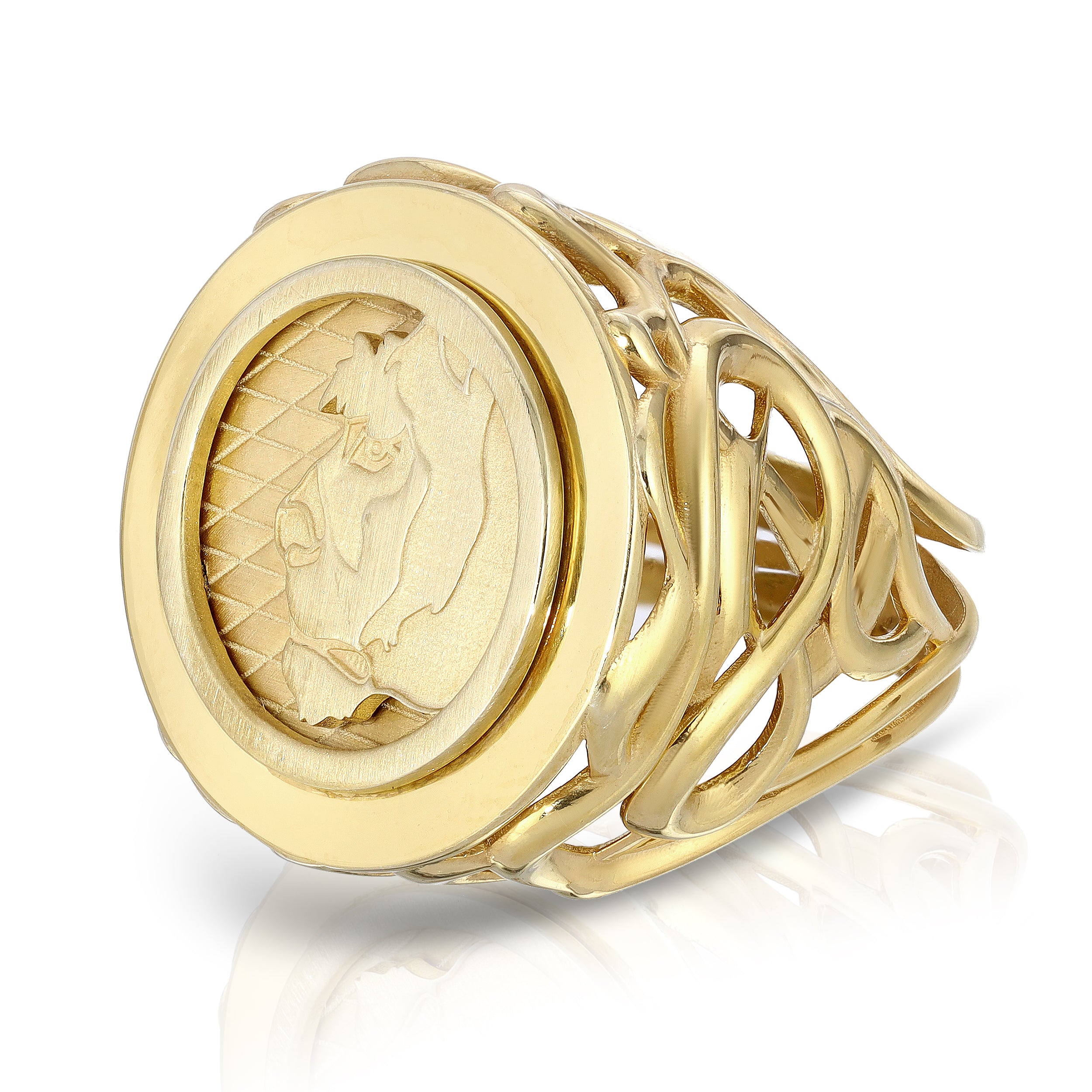 Lioness Cocktail Ring, Gold