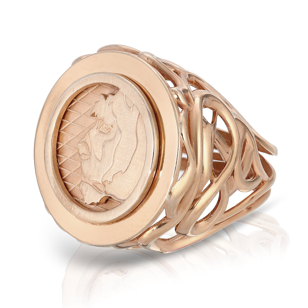 Lioness Cocktail Ring, Gold