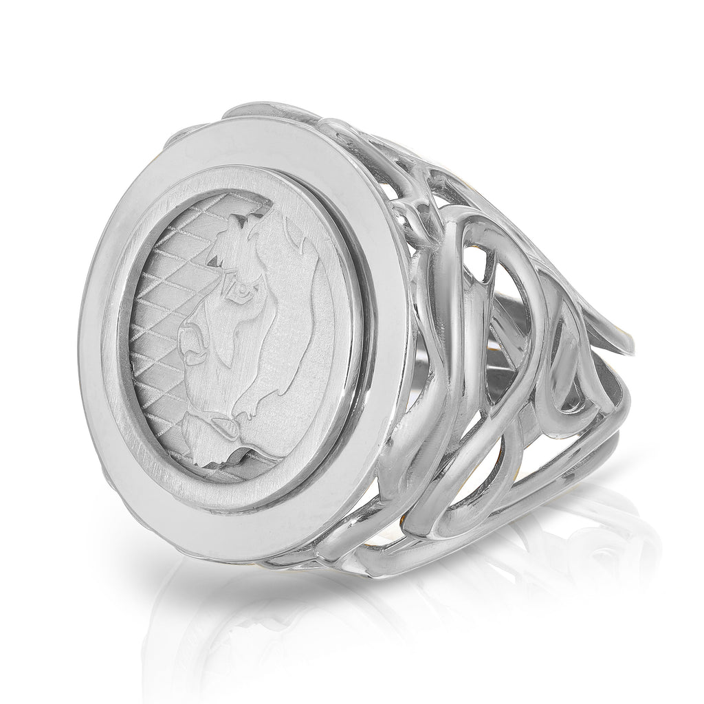 Lioness Cocktail Ring, Sterling Silver