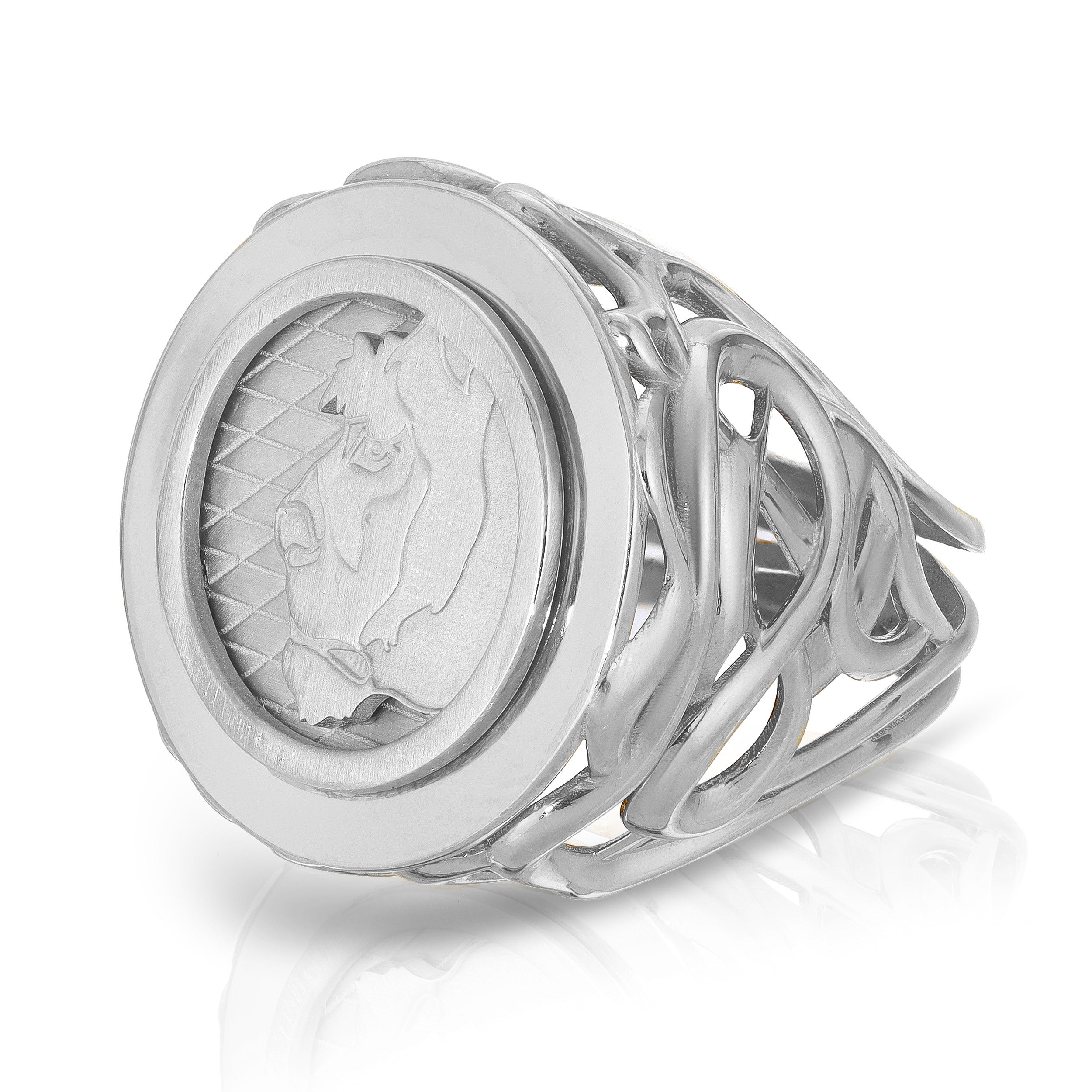 Lioness Cocktail Ring, Sterling Silver
